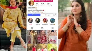 Famous Paki Influencer New Latest Trending Viral Total 2 VIDEO’S Showing Pressing Boobs with Full Face